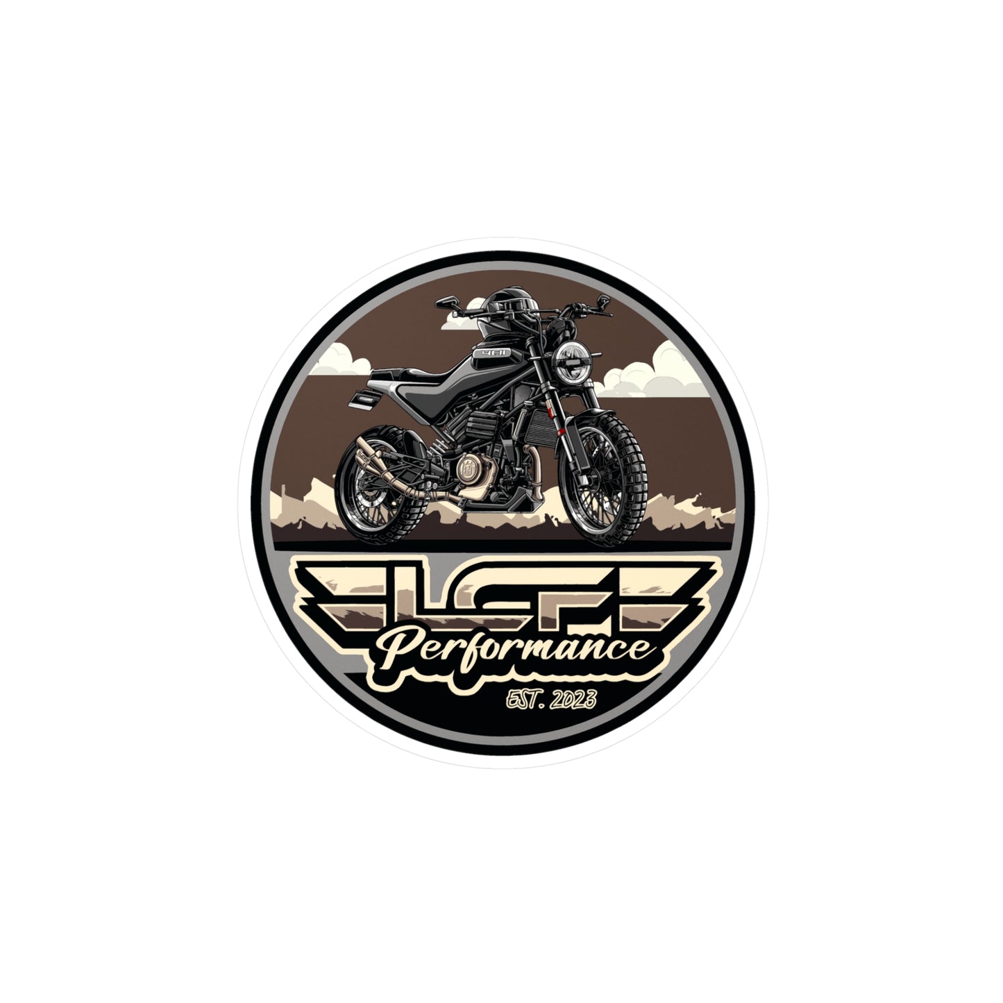 LCF Svartpilen 401 Circle Logo Sticker