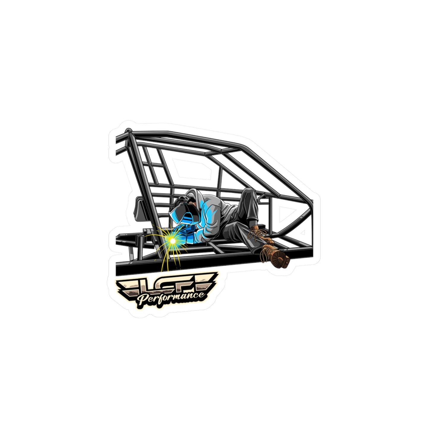 LCF Cage Welding Sticker