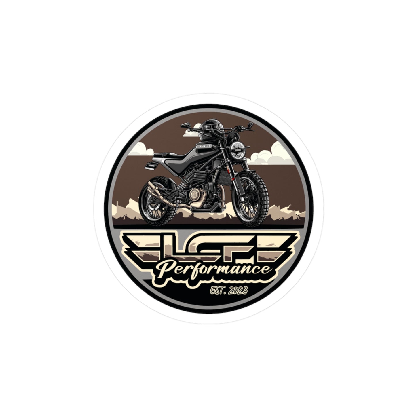 LCF Svartpilen 401 Circle Logo Sticker