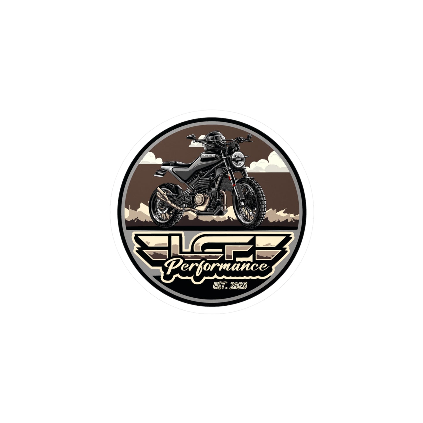 LCF Svartpilen 401 Circle Logo Sticker