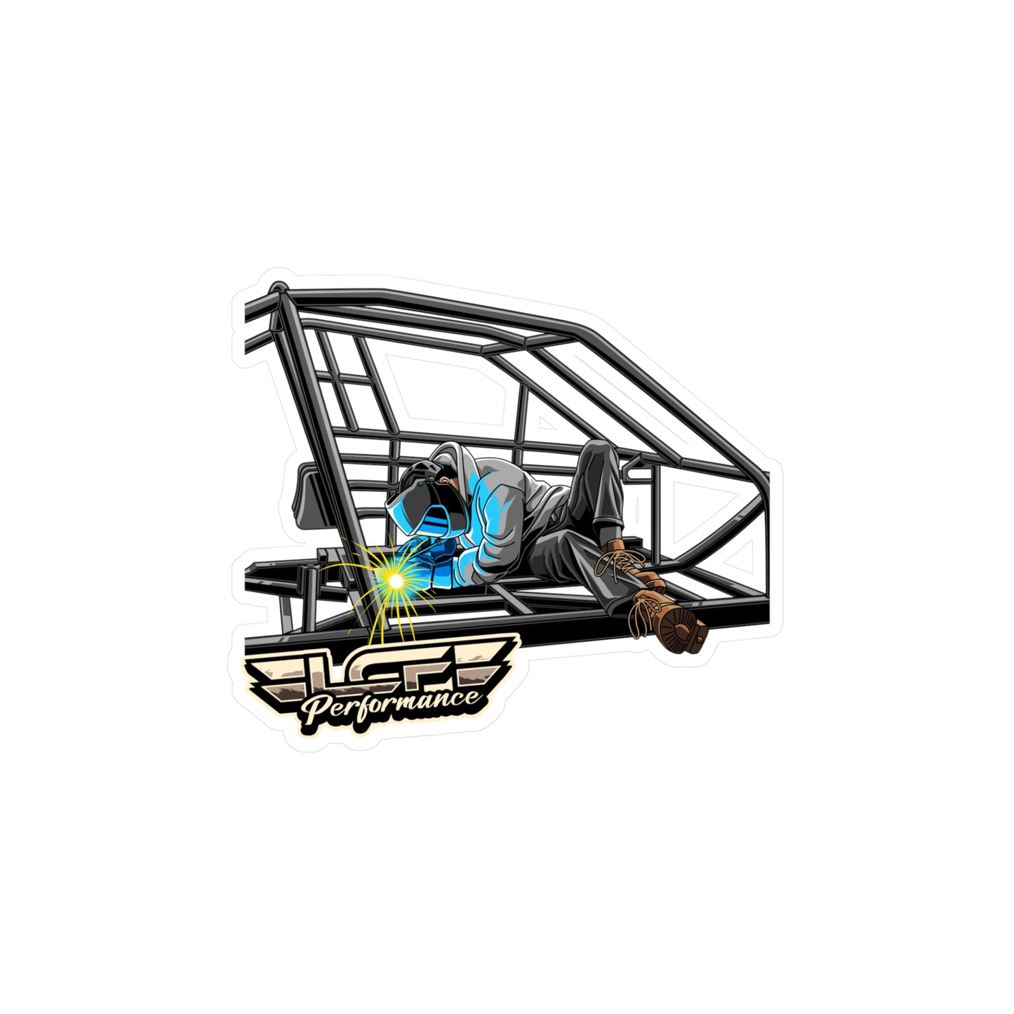 LCF Cage Welding Sticker