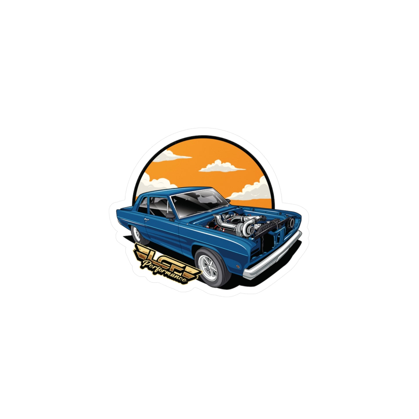 LCF Turbo Valiant Sunset Sticker