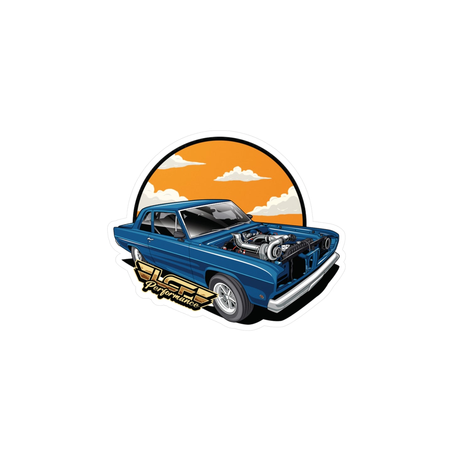 LCF Turbo Valiant Sunset Sticker