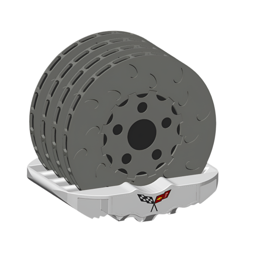 (** Digital 3d Print File**) Big Brake Kit Caliper Coasters