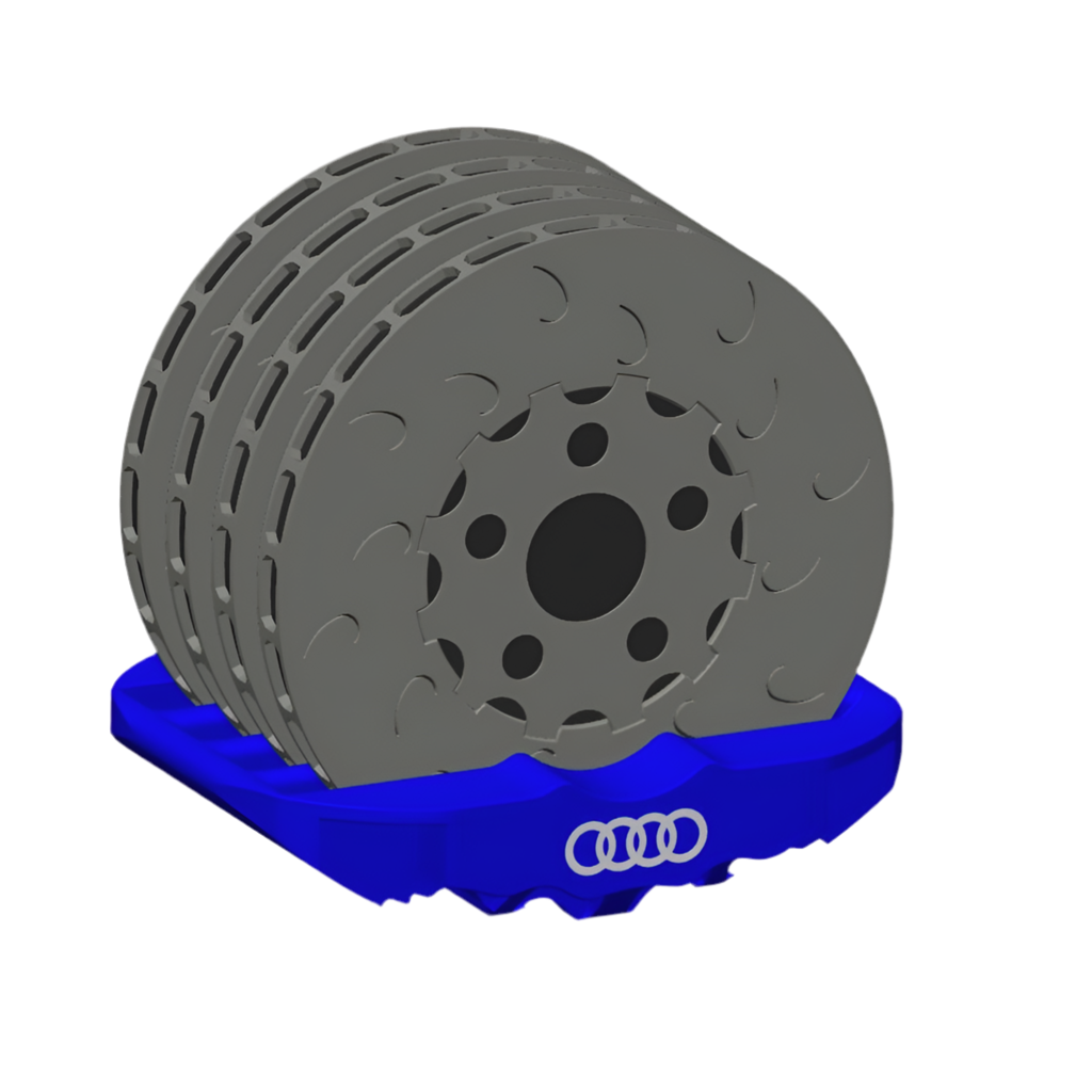 (** Digital 3d Print File**) Big Brake Kit Caliper Coasters