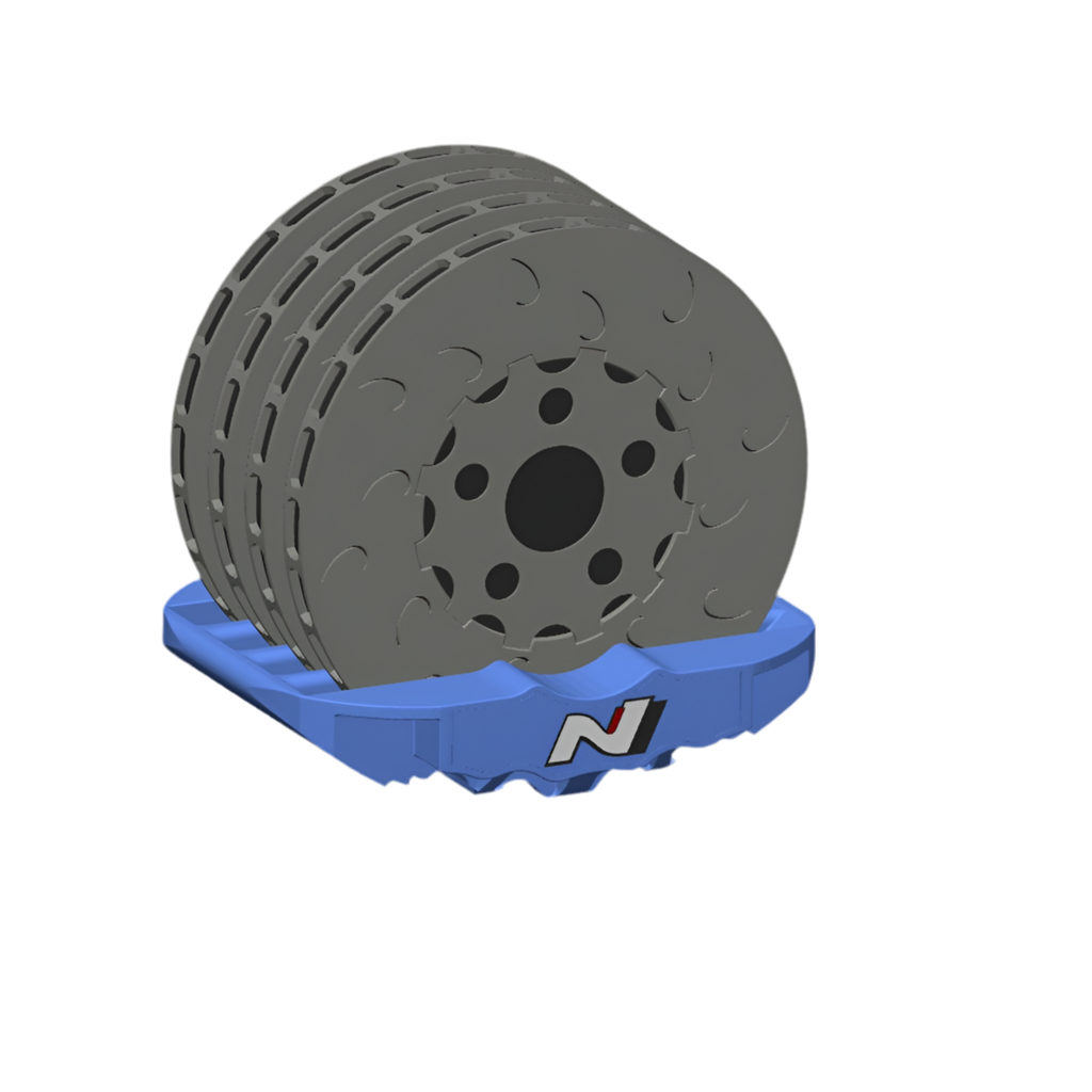 (** Digital 3d Print File**) Big Brake Kit Caliper Coasters