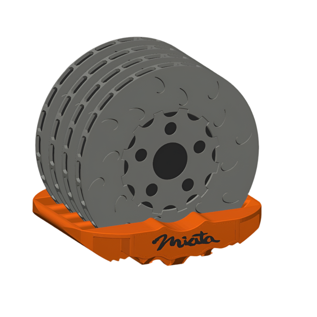 (** Digital 3d Print File**) Big Brake Kit Caliper Coasters