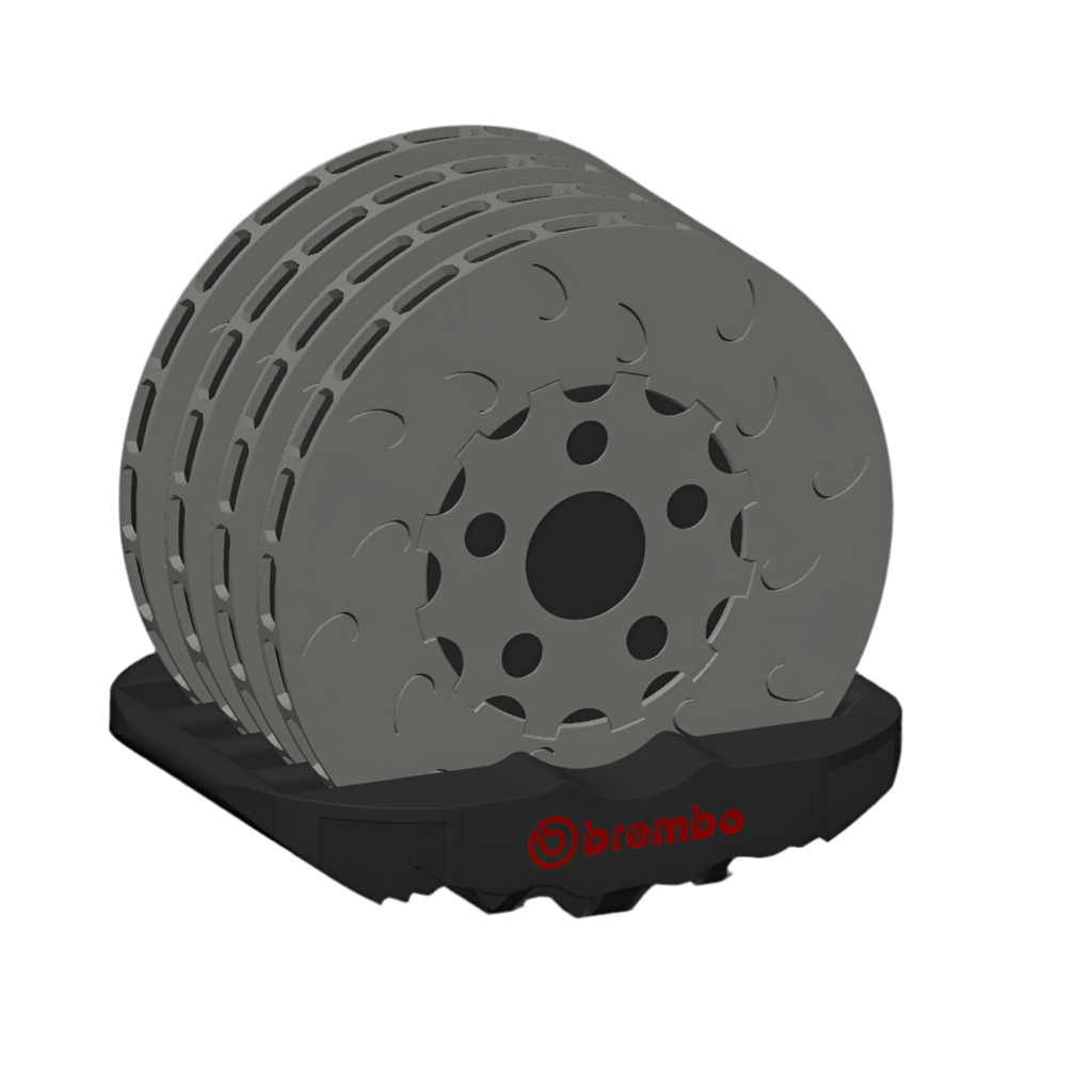 (** Digital 3d Print File**) Big Brake Kit Caliper Coasters