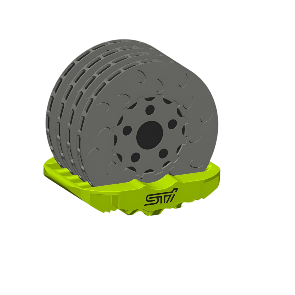 (** Digital 3d Print File**) Big Brake Kit Caliper Coasters