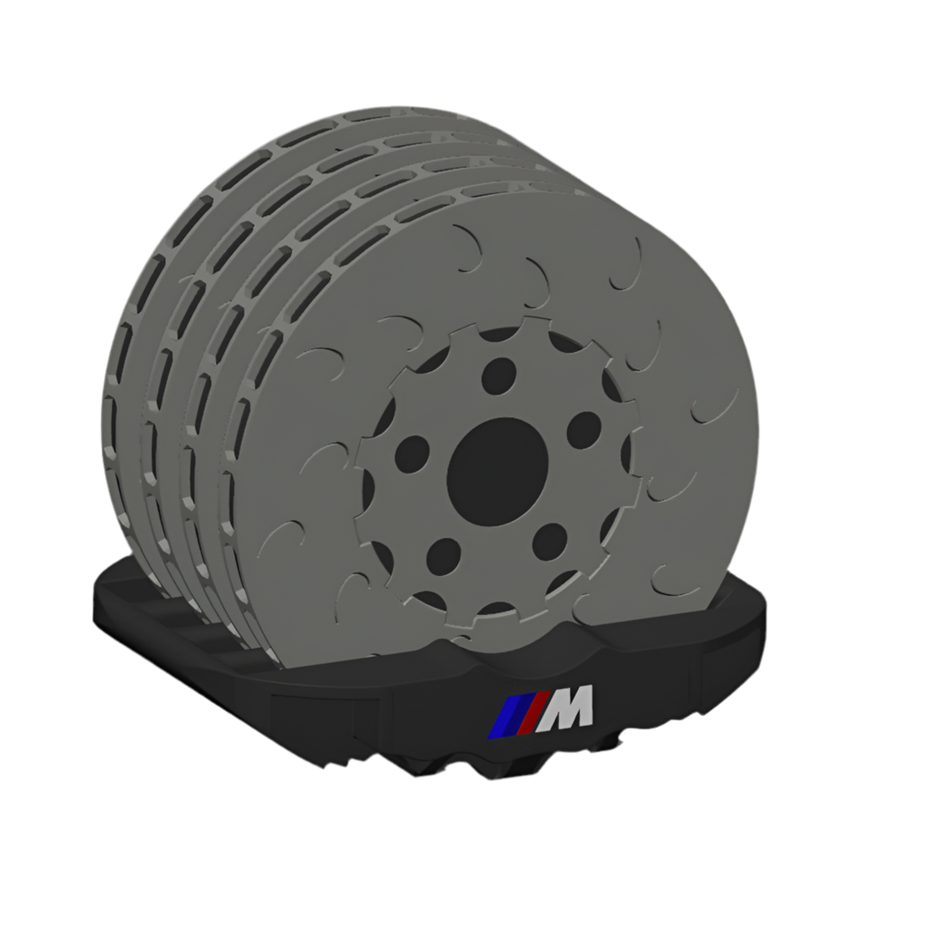 (** Digital 3d Print File**) Big Brake Kit Caliper Coasters