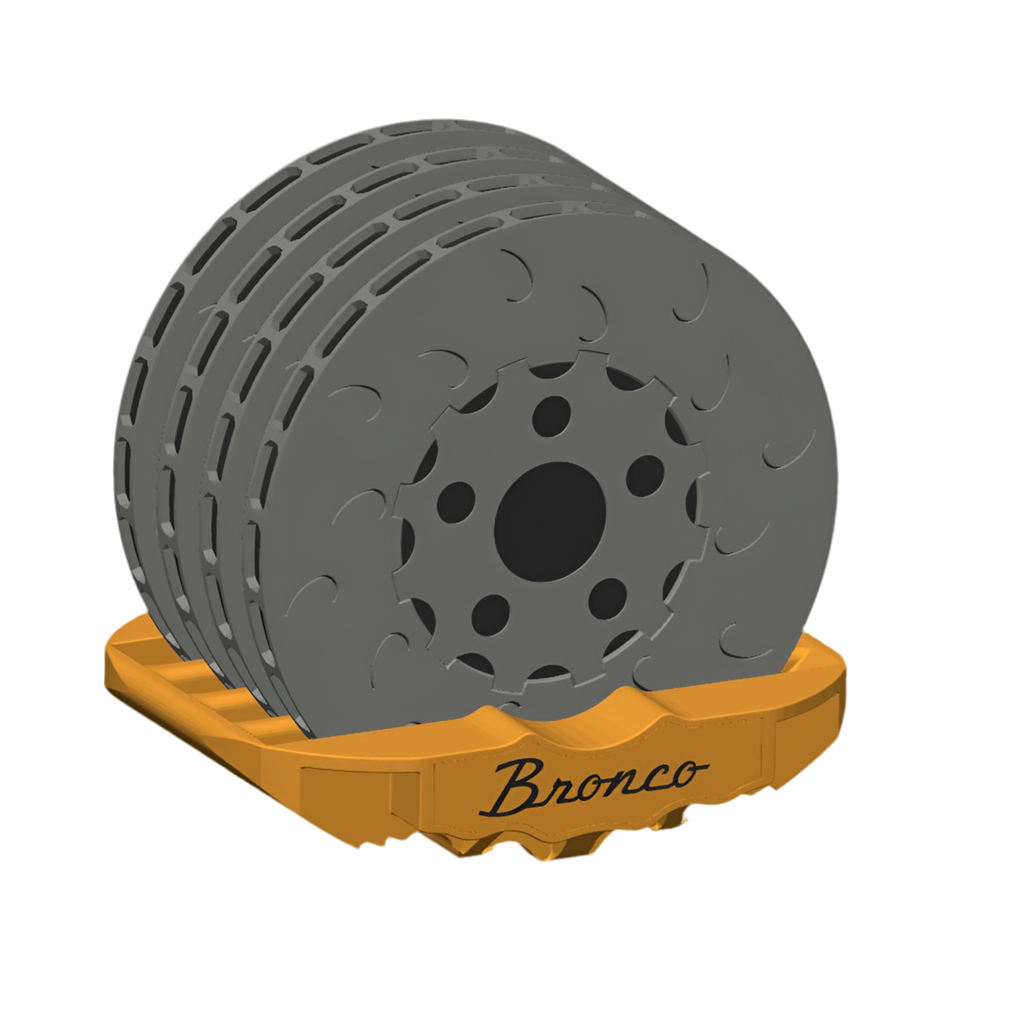 (** Digital 3d Print File**) Big Brake Kit Caliper Coasters