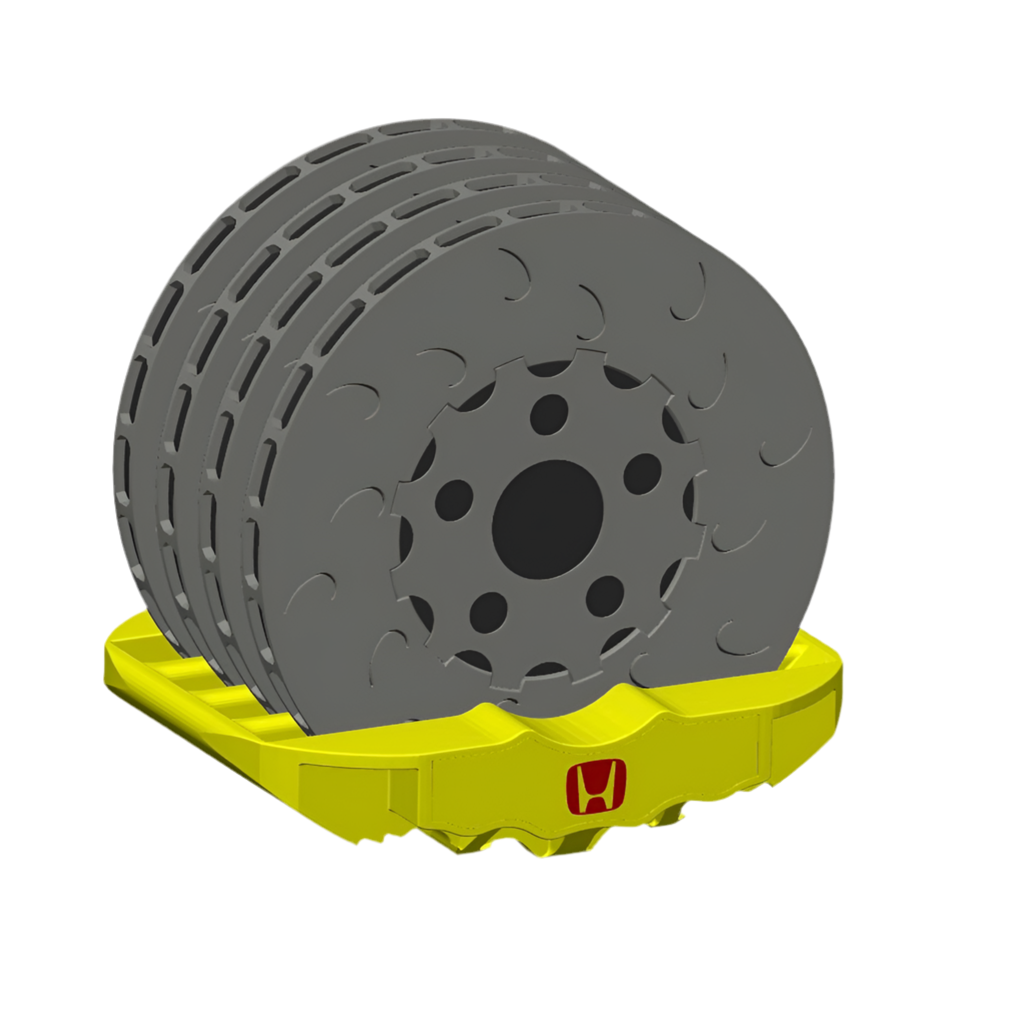 (** Digital 3d Print File**) Big Brake Kit Caliper Coasters
