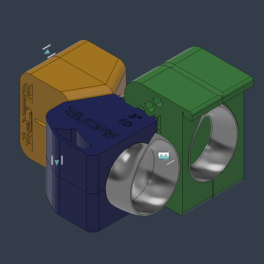 (** Digital 3D Print File**) Exhaust Cutting Jigs