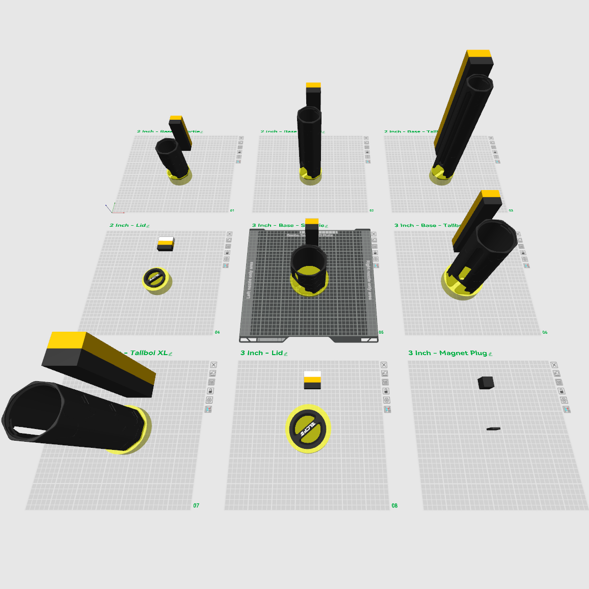 (** Digital 3D Print File**) Magnetic Roloc Dispenser - Every Size
