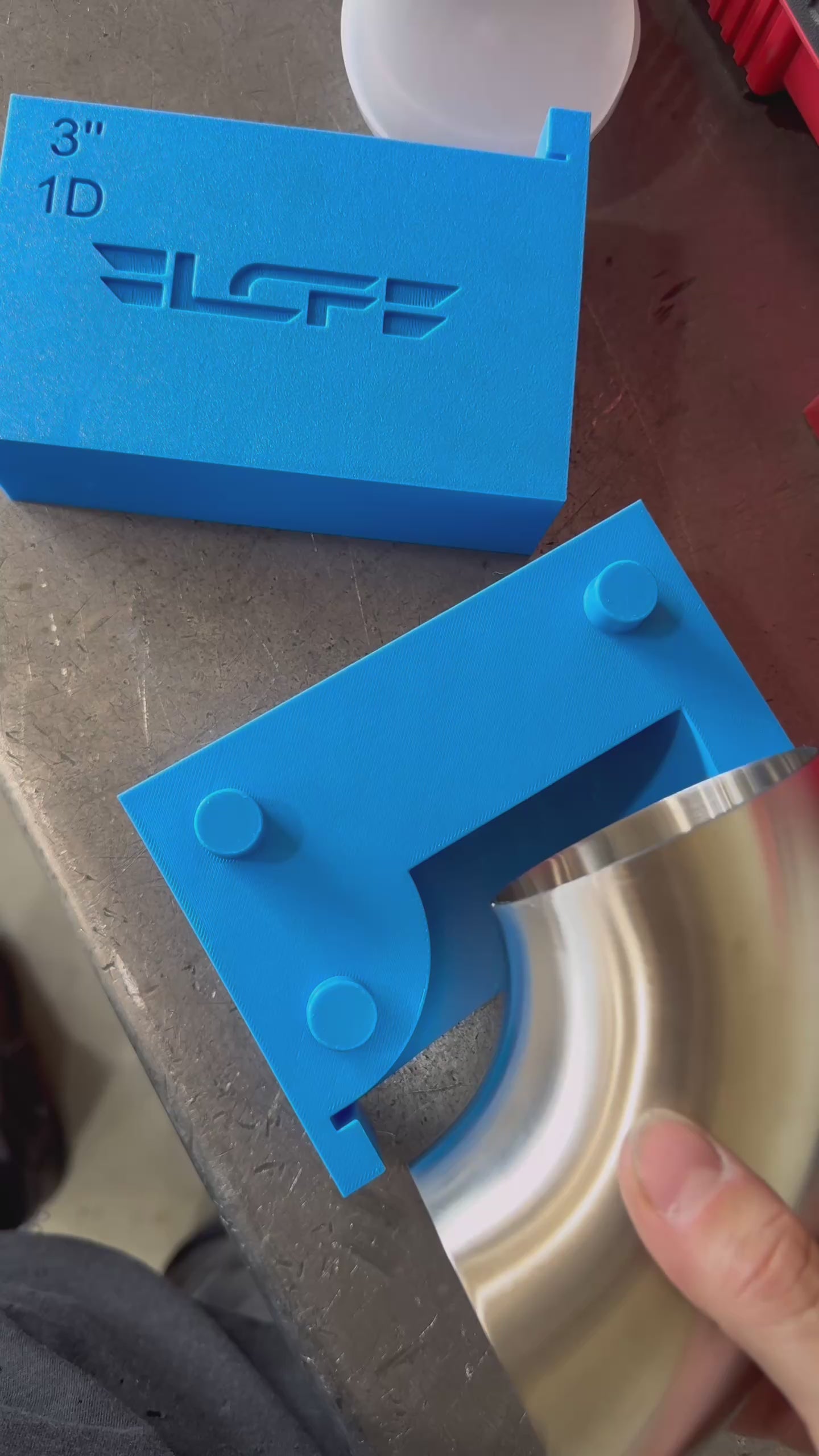 Tear Drop Exhaust Tip Cutting Jig